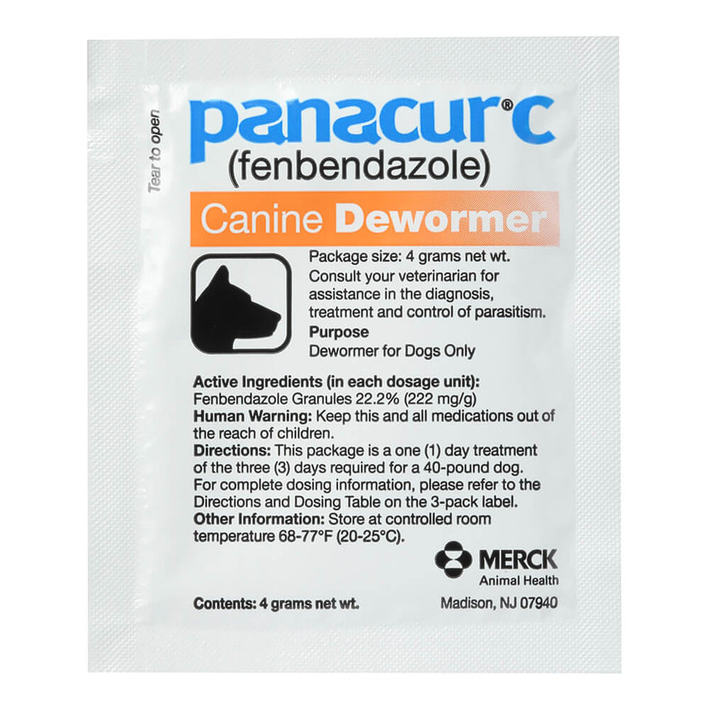 Panacur C Canine Dewormer (fenbendazole), 3 pack — Jeffers