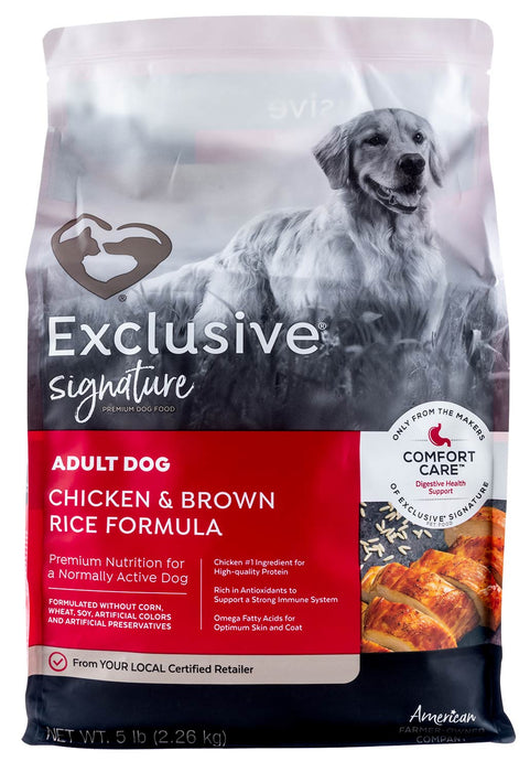 Purina Exclusive Adult Dog Food, Chicken/Brown Rice - 5 lb Purina Exclusive Adult Dog Food, Chicken/Brown Rice  