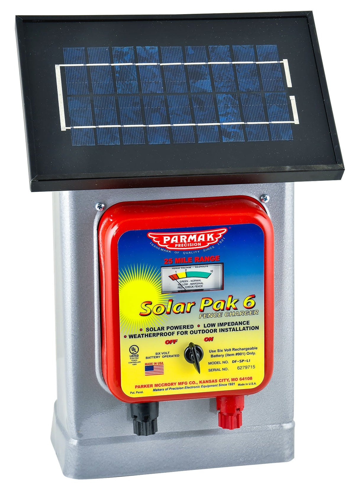 Parmak Solar-Pak 6 Electric Fence Charger — Jeffers