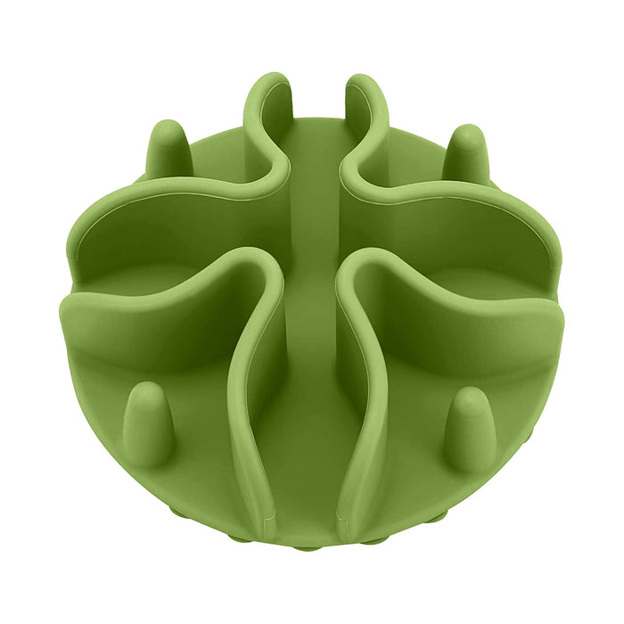 Paw Puzzle Slow Feeder Dog Bowl Insert - NP232 - Green - Large, 5.5" - 1 - 5