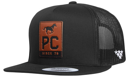 PC Flat Trucker Hat, Black - Jeffers - Men > Men's Caps, Belts, Buckles