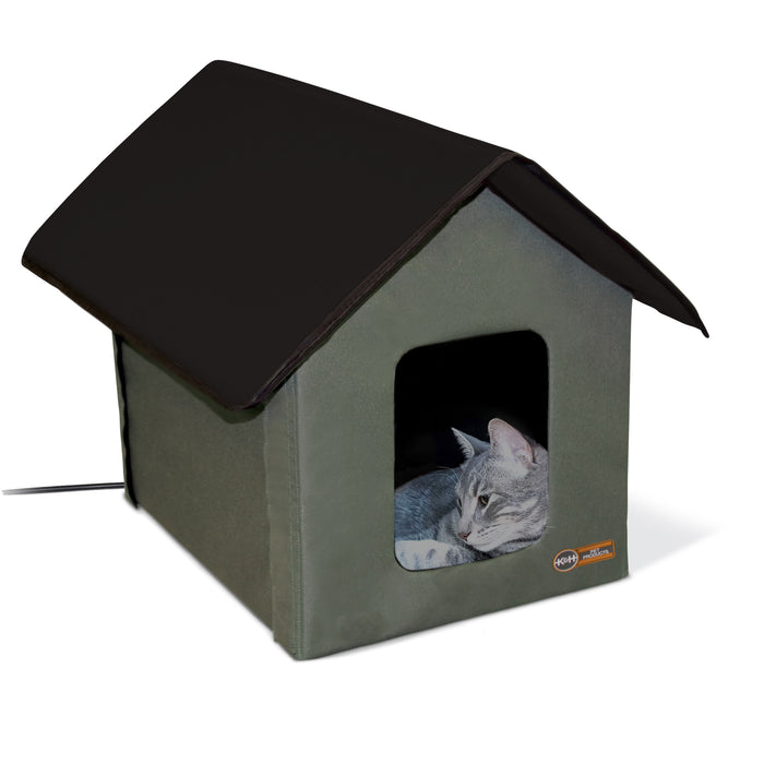 K&H Outdoor Heated Cat House -   