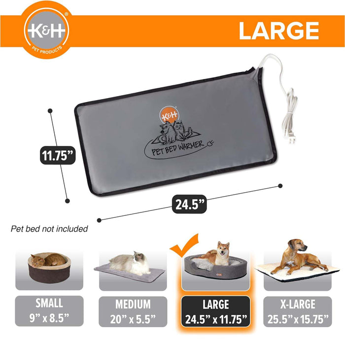 K&H Pet Products Pet Bed Warmer Color Grey