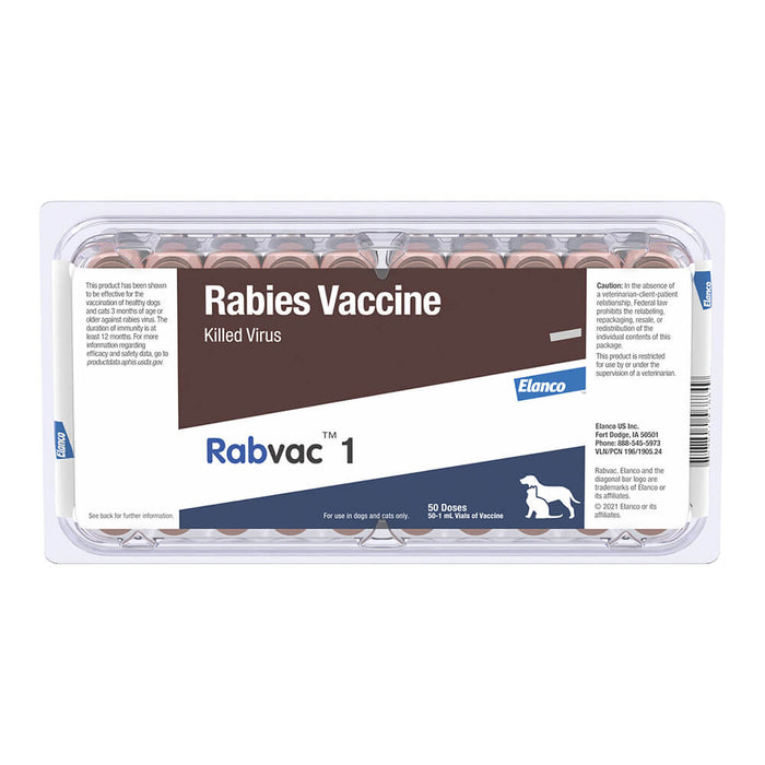 Rabvac 1, No Tags - 50 x 1ml  