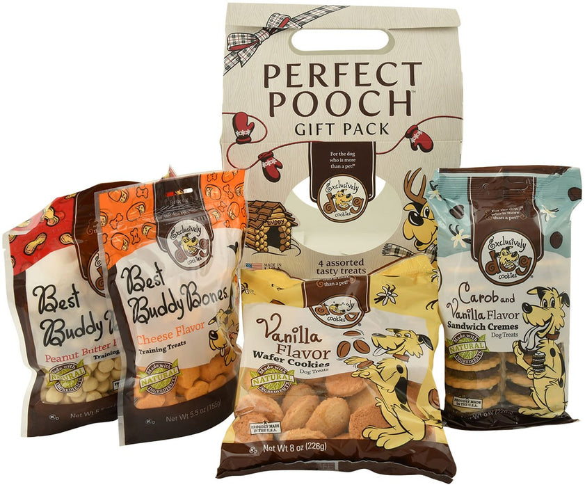 Perfect Pooch Assorted Holiday Dog Cookies Gift Pack by Exclusively Dog - Jeffers - Dog Supplies > Dog Treats > Biscuits & Baked Treats