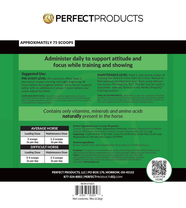 Perfect Prep EQ Training Day Horse Calming Supplement - PEPB8 - 10 lbs - Bag - 8