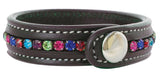 Perri's Crystal Leather Bracelet - Jeffers - Horse Supplies > Riding Apparel & Accessories