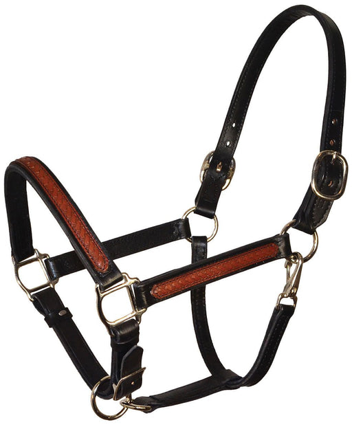 Perri's Leather Overlay Halter, Black/Brown - Jeffers - Horse Supplies > Horse Tack > Horse Halters