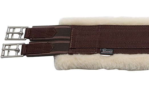 Perri's Nylon Fleece Lined Girth, Brown - Jeffers - Horse Supplies > Horse Tack > Cinches