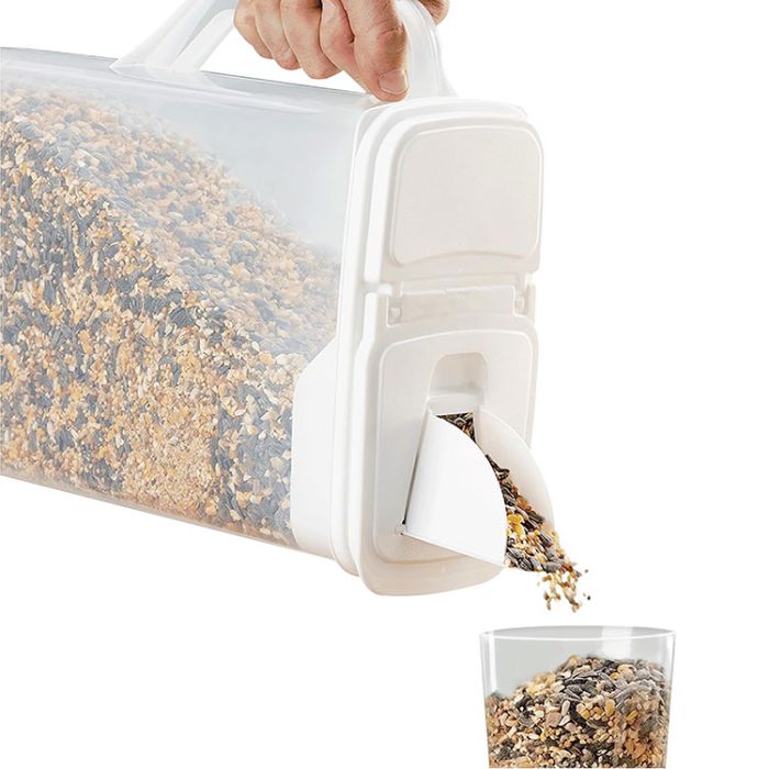 Pet Food Dispenser - BU2C - White Lid / Clear Base - 8 qt - 1 - 10