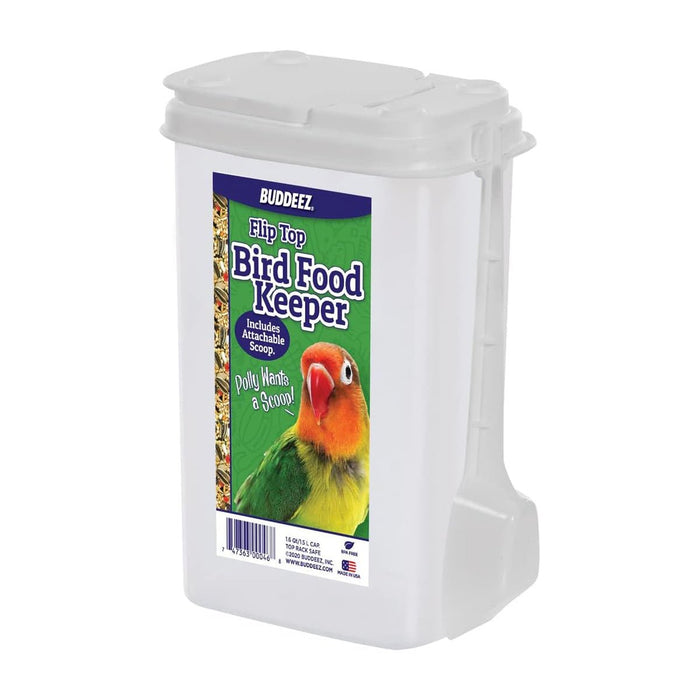 Pet Food Keeper - BU2P - White Lid / Clear Base - 1.6 qt - 1 ct - 1