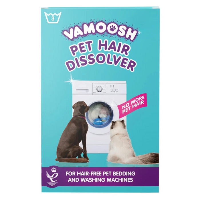 Pet Hair Dissolver Laundry Formula for Dog & Cat Hair - VM21 - Cotton Fresh - 10.5 oz - 3 sachets per unit - 1