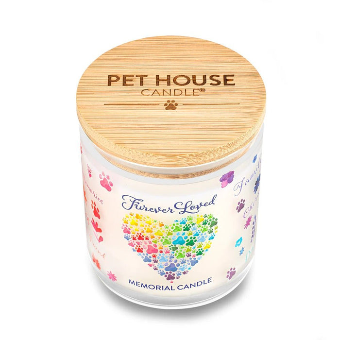 Pet House Candle, 9 oz – Pet Odor Eliminating, Non - Toxic, Long - Lasting, Hand - Poured in USA - PHC5 - Furever Loved Memorial - 9 oz - 1 ct - 22
