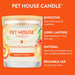 Pet House Candle, 9 oz – Pet Odor Eliminating, Non - Toxic, Long - Lasting, Hand - Poured in USA - PHC9 - Mango Peach - 9 oz - 1 ct - 46
