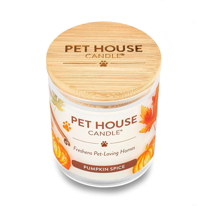 Pet House Candle, 9 oz – Pet Odor Eliminating, Non - Toxic, Long - Lasting, Hand - Poured in USA - PHCB - Pumpkin Spice - 9 oz - 1 ct - 55