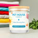 Pet House Candle, 9 oz – Pet Odor Eliminating, Non - Toxic, Long - Lasting, Hand - Poured in USA - PHCC - Sunwashed Cotton - 9 oz - 1 ct - 62