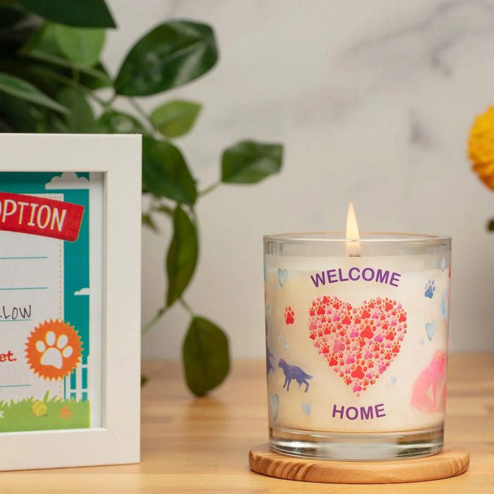 Pet House Candle, 9 oz – Pet Odor Eliminating, Non - Toxic, Long - Lasting, Hand - Poured in USA - PHCE - Welcome Home - 9 oz - 1 ct - 72