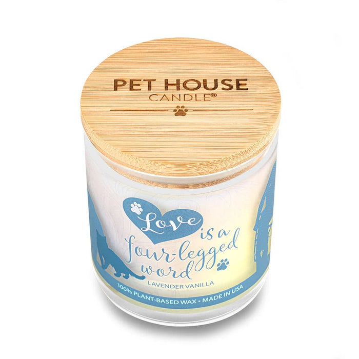 Pet House Candle, 9 oz – Pet Odor Eliminating, Non - Toxic, Long - Lasting, Hand - Poured in USA - PHCK - Vanilla Lavender - 9 oz - 1 ct - 96