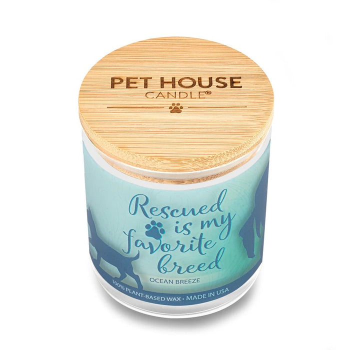 Pet House Candle, 9 oz – Pet Odor Eliminating, Non - Toxic, Long - Lasting, Hand - Poured in USA - PHCM - Ocean Breeze - 9 oz - 1 ct - 106