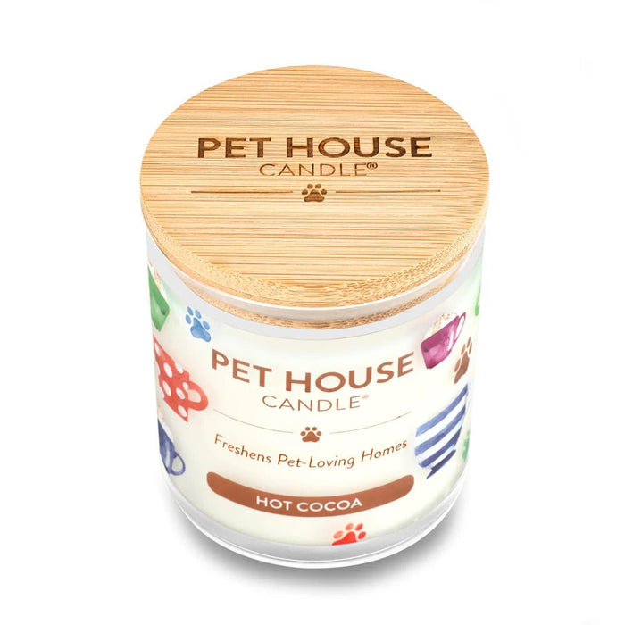 Pet House Candle, 9 oz – Pet Odor Eliminating, Non - Toxic, Long - Lasting, Hand - Poured in USA - PHCR - Hot Cocoa - 9 oz - 1 ct - 119