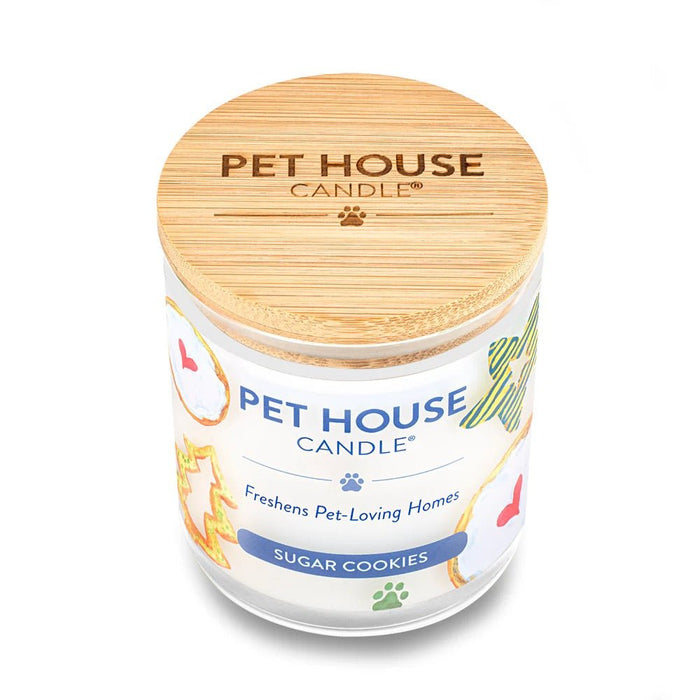 Pet House Candle, 9 oz – Pet Odor Eliminating, Non - Toxic, Long - Lasting, Hand - Poured in USA - PHCS - Sugar Cookies - 9 oz - 1 ct - 123