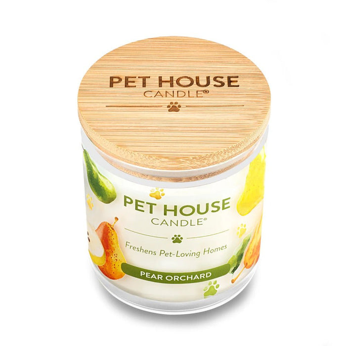 Pet House Candle, 9 oz – Pet Odor Eliminating, Non - Toxic, Long - Lasting, Hand - Poured in USA - PHCW - Pear Orchard - 9 oz - 1 ct - 140