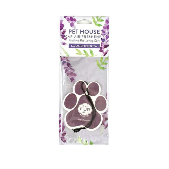 Pet House Car Fresheners, Pet Odor Eliminator, Natural Air Freshener, Non - Toxic Car Scent, Long - Lasting Pet - Friendly Fragrance, 100% Plant - Based, Safe for Dogs & Cats, Made in USA - PHCAH - Lavender Green Tea - 1 ct - 17