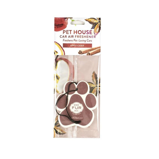 Pet House Car Fresheners, Pet Odor Eliminator, Natural Air Freshener, Non - Toxic Car Scent, Long - Lasting Pet - Friendly Fragrance, 100% Plant - Based, Safe for Dogs & Cats, Made in USA - PHCAD - Apple Cider - 1 ct - 5
