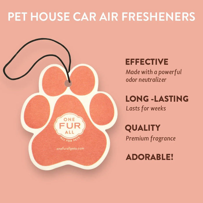 Pet House Car Fresheners, Pet Odor Eliminator, Natural Air Freshener, Non - Toxic Car Scent, Long - Lasting Pet - Friendly Fragrance, 100% Plant - Based, Safe for Dogs & Cats, Made in USA - PHCAK - Mango Peach - 1 ct - 28