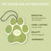 Pet House Car Fresheners, Pet Odor Eliminator, Natural Air Freshener, Non - Toxic Car Scent, Long - Lasting Pet - Friendly Fragrance, 100% Plant - Based, Safe for Dogs & Cats, Made in USA - PHCAG - Fresh Citrus - 1 ct - 16