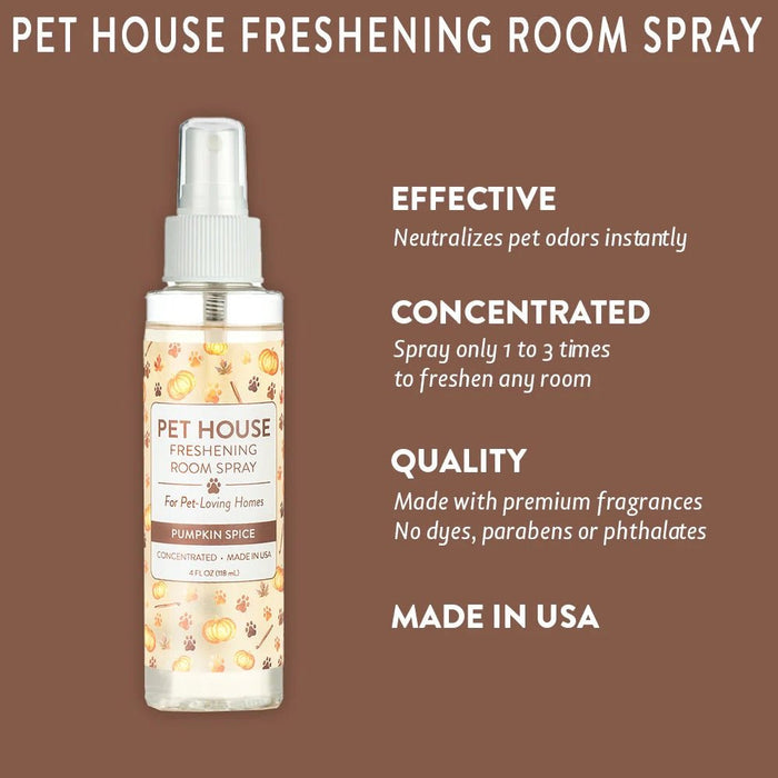 Pet House Freshening Room Sprays, 4 oz – Concentrated, Non - Toxic, Safe for Pet Homes - PHCBQ - 4 fl oz - Pumpkin Spice - 23