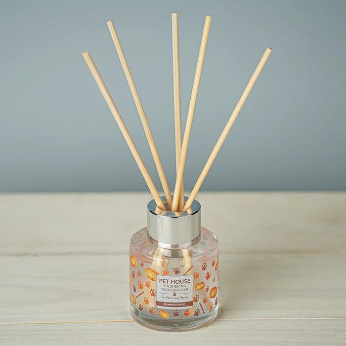 Pet House Reed Diffuser – Pet - Friendly Odor Neutralizer for Homes - PHCBX - Pumpkin Spice - 3 fl oz - 23