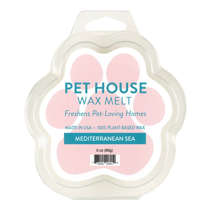 Pet House Wax Melts – 100% Natural Plant - Based, Odor - Eliminating, Paw - Shaped, Pet - Friendly - PHCB2 - Mediterranean Sea - 3 oz - 19