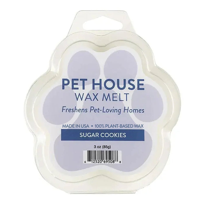 Pet House Wax Melts – 100% Natural Plant - Based, Odor - Eliminating, Paw - Shaped, Pet - Friendly - PHCBB - Sugar Cookies - 3 oz - 38