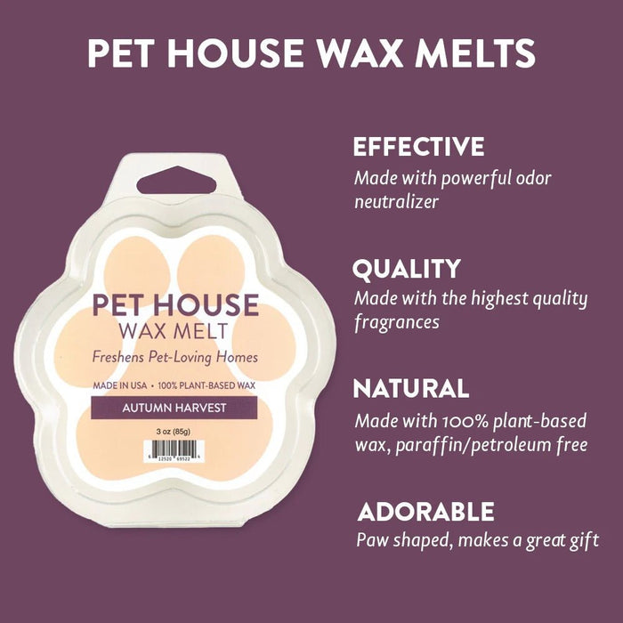 Pet House Wax Melts – 100% Natural Plant - Based, Odor - Eliminating, Paw - Shaped, Pet - Friendly - PHCBC - Autumn Harvest - 3 oz - 41