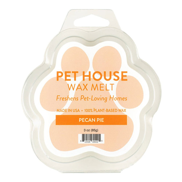 Pet House Wax Melts – 100% Natural Plant - Based, Odor - Eliminating, Paw - Shaped, Pet - Friendly - PHCBH - Pecan Pie - 3 oz - 50