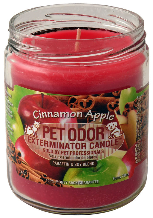 Pet Odor Exterminator Candle, Cinnamon Apple, 13 oz - Jeffers - Animal & Pet Supplies > Pet Odor & Stain Removers