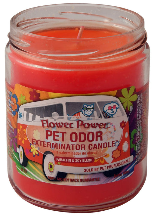 Pet Odor Exterminator Candle, Flower Power - Jeffers - Animal & Pet Supplies > Pet Odor & Stain Removers