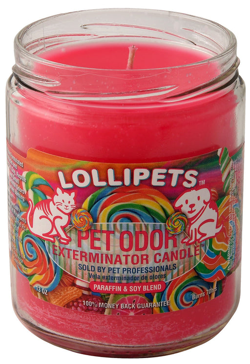 Pet Odor Exterminator Candle, Lollipets, 13 oz - Jeffers - Animal & Pet Supplies > Pet Odor & Stain Removers