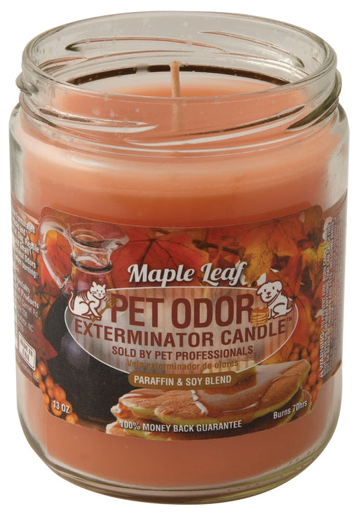 Pet Odor Exterminator Candle, Maple Leaf - Jeffers - Animal & Pet Supplies > Pet Odor & Stain Removers