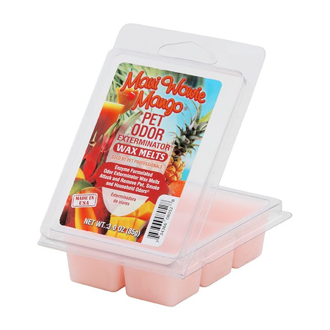 Pet Odor Exterminator Wax Melts – Odor Neutralizing Enzyme Formula, Pet - Safe, Flameless - SPTGX - Maui Wowie Mango - 3 oz - 15