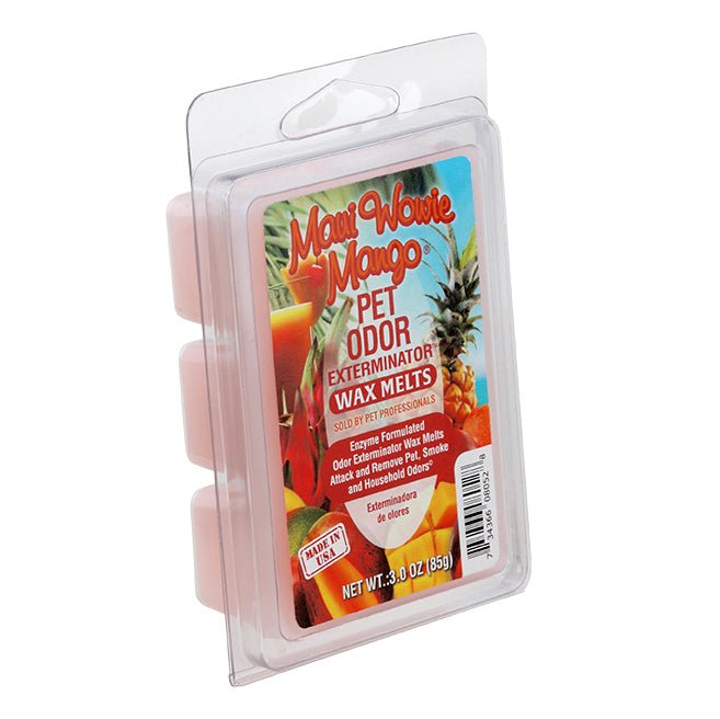 Pet Odor Exterminator Wax Melts – Odor Neutralizing Enzyme Formula, Pet - Safe, Flameless - SPTGX - Maui Wowie Mango - 3 oz - 14