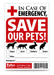 Pet Rescue Sticker - Jeffers - Animal & Pet Supplies > Pet ID Tags