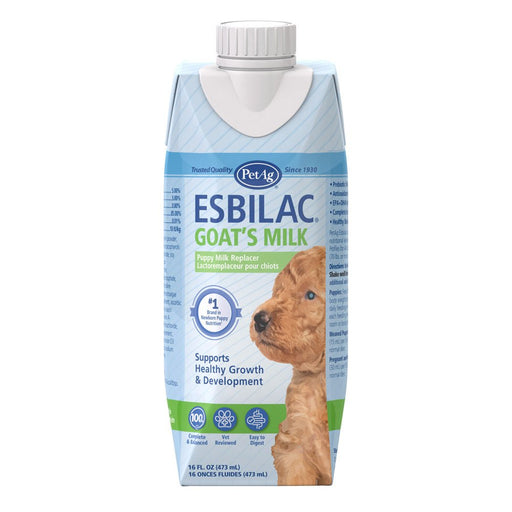 PetAg Goat's Milk Esbilac Puppy Milk Replacer Liquid for Puppies, 16 oz - For Sensitive Stomachs - B7ZX - Liquid - 16 oz - 1 - 1