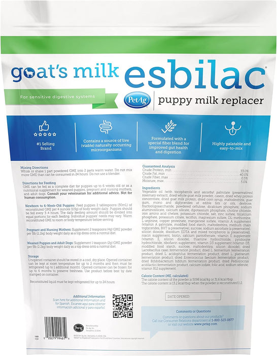 PetAg Goat’s Milk Esbilac Puppy Milk Replacer Powder - B7G2 - 5 lbs - Powder - 2