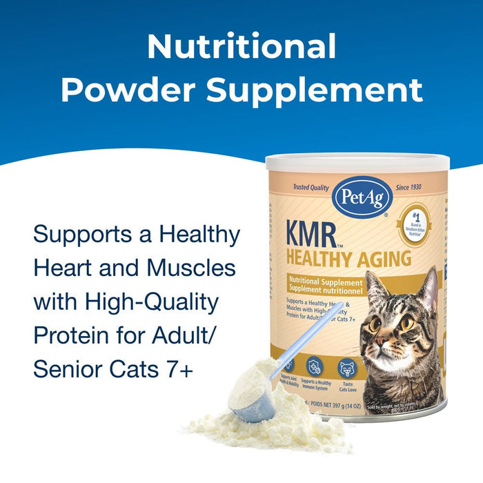 PetAg KMR Healthy Aging Powder for Adult & Senior Cats, 14 oz - B7ZV - Powder - 14 oz - 1 ct - 5
