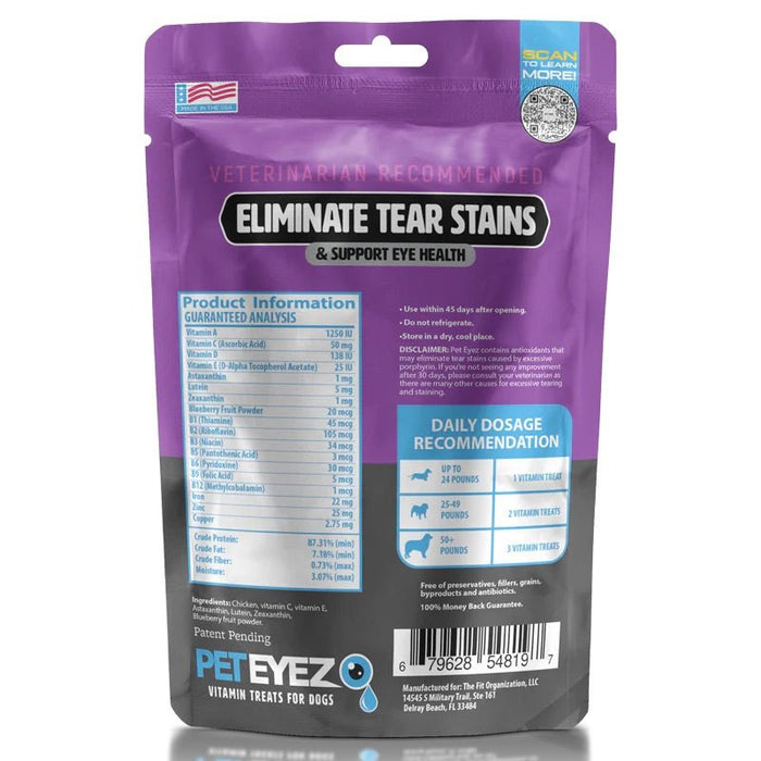 PetEyez Vitamin Treats for Dog Eye Health - EY213 - Chicken - 1 oz - 35+ - 10