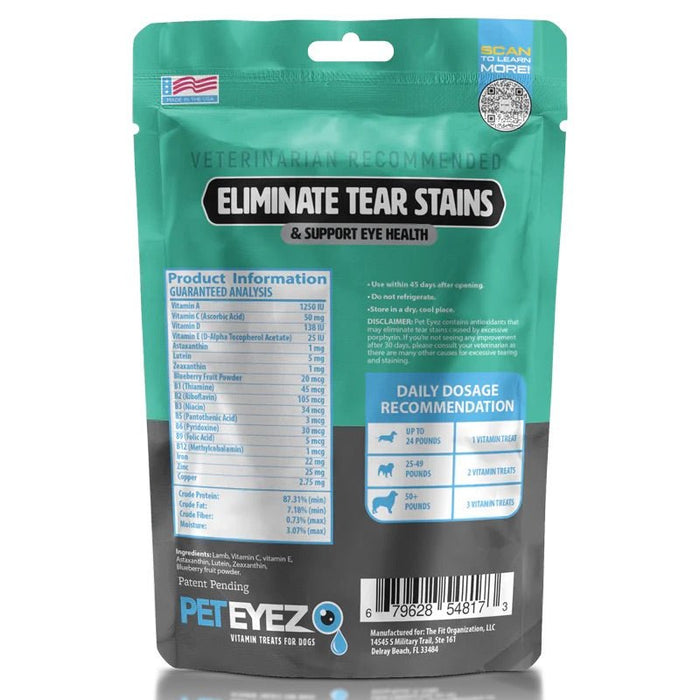 PetEyez Vitamin Treats for Dog Eye Health - EY214 - Lamb - 1 oz - 35+ - 12
