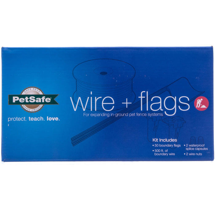 PetSafe Extra 500' Wire & 50 Boundary Flags - Jeffers - Animal & Pet Supplies > Pet Containment Systems