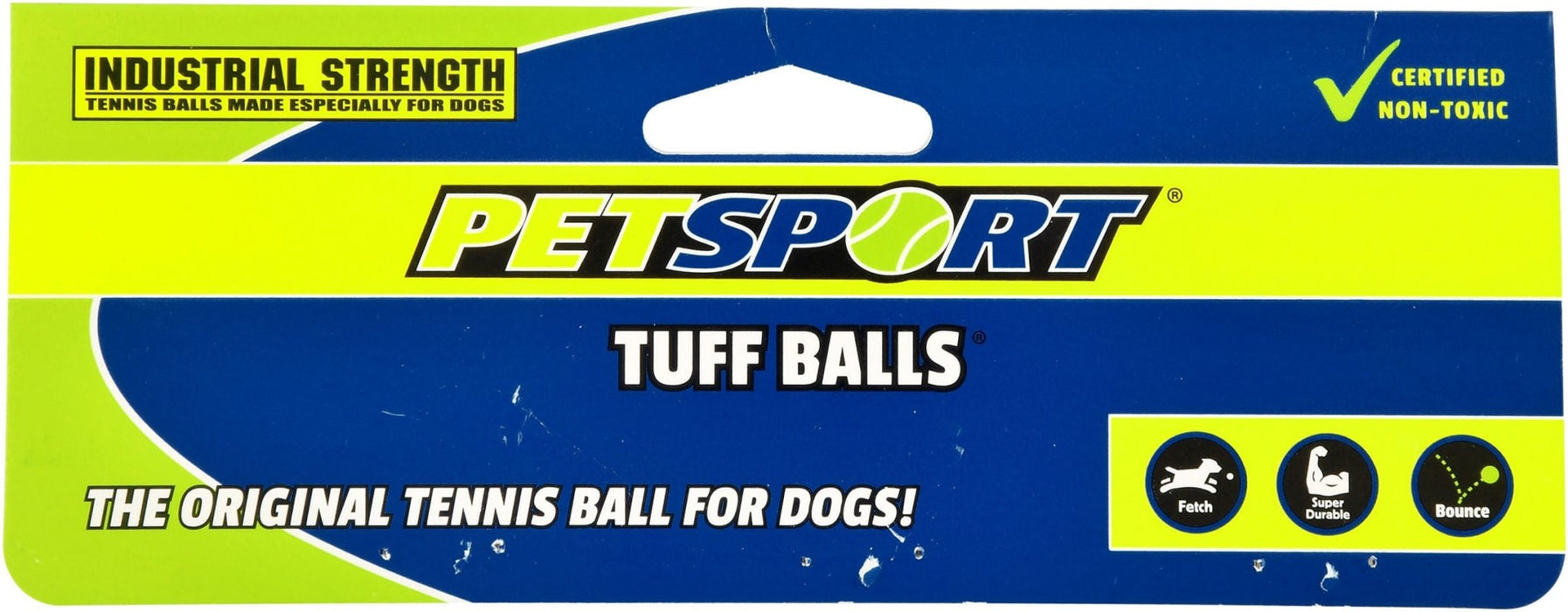 Petsport Tuff Balls Durable Non - Toxic Dog Tennis Balls - UKB1 - 4"D - 1 ct - 5